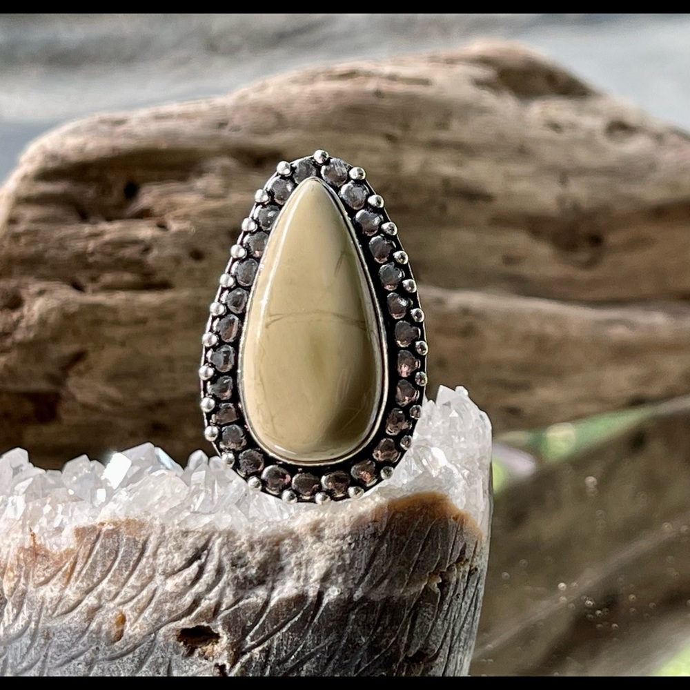 Natural Willow Creek Jasper Ring